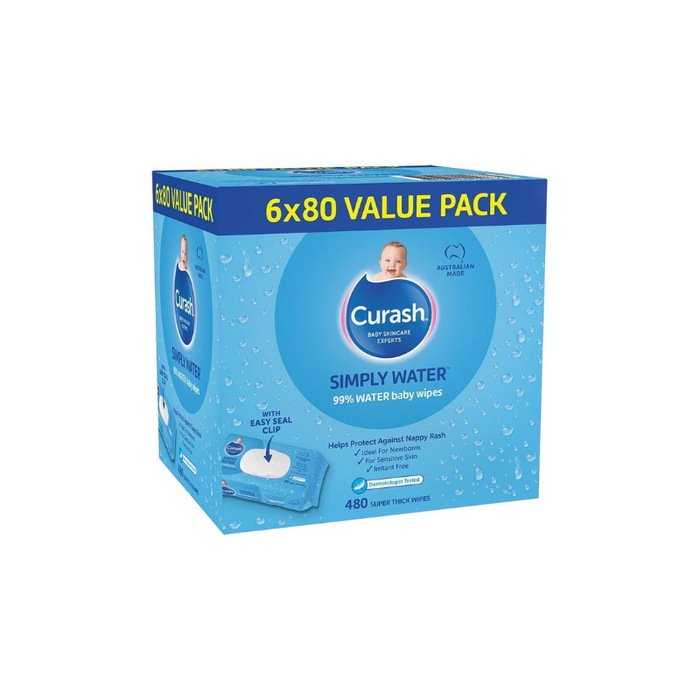 Curash Simply Water Baby Wipes