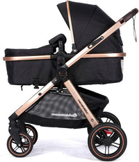 Compact Convertible 2in1 Aluminium Alloy Pram Stroller