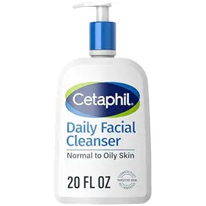 Cetaphil Face Wash, Daily Facial Cleanser for Sensitive, Combination to Oily Skin, 20 oz