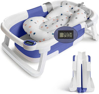 Baby Bath Tub Foldable Bathtub| Blue and White