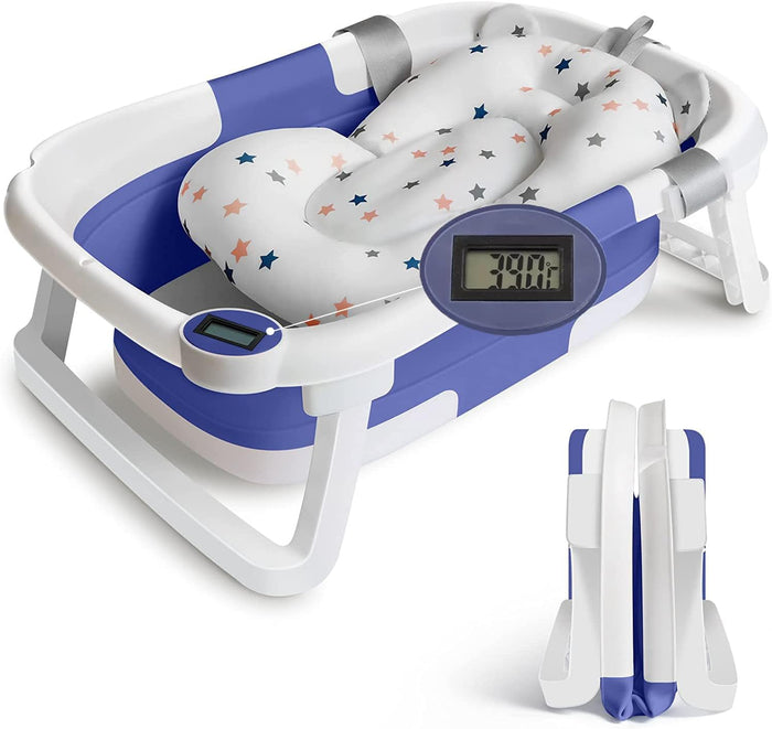 Baby Bath Tub Foldable Bathtub| Blue and White