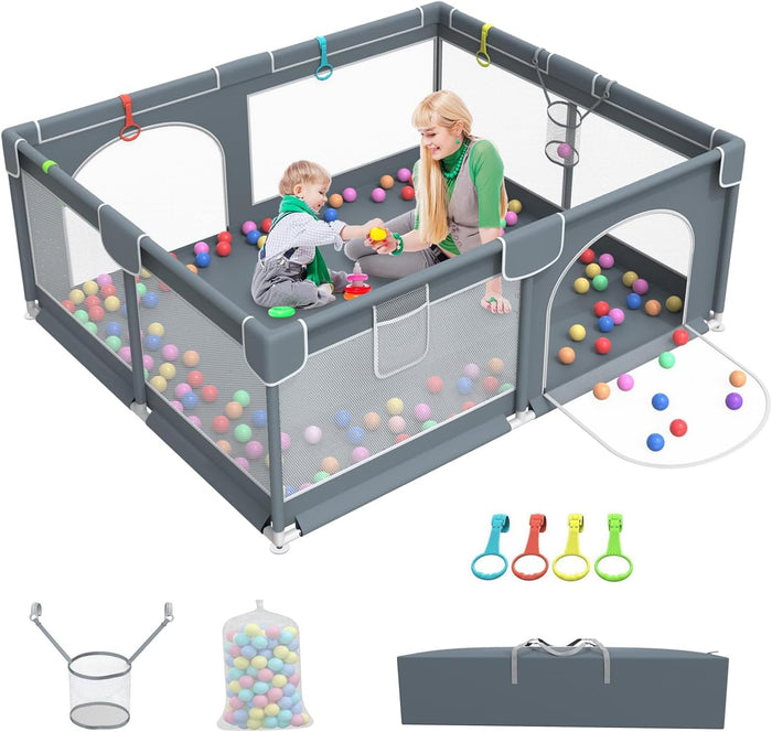 Extra Large Baby Playpen, GuanfeiTech 200 * 180cm Playyard Play Pens