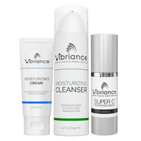 Vibriance Bundle Skincare Set | Super C Serum, Moisturizing Cleanser and Face Cream