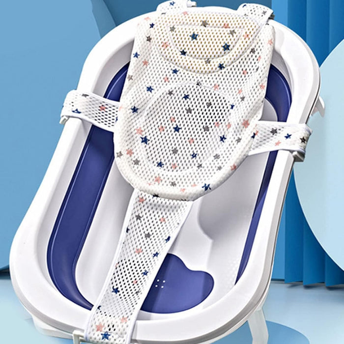 HORREX Bathtub Seat Baby One-Piece Baby Bathtub Blue