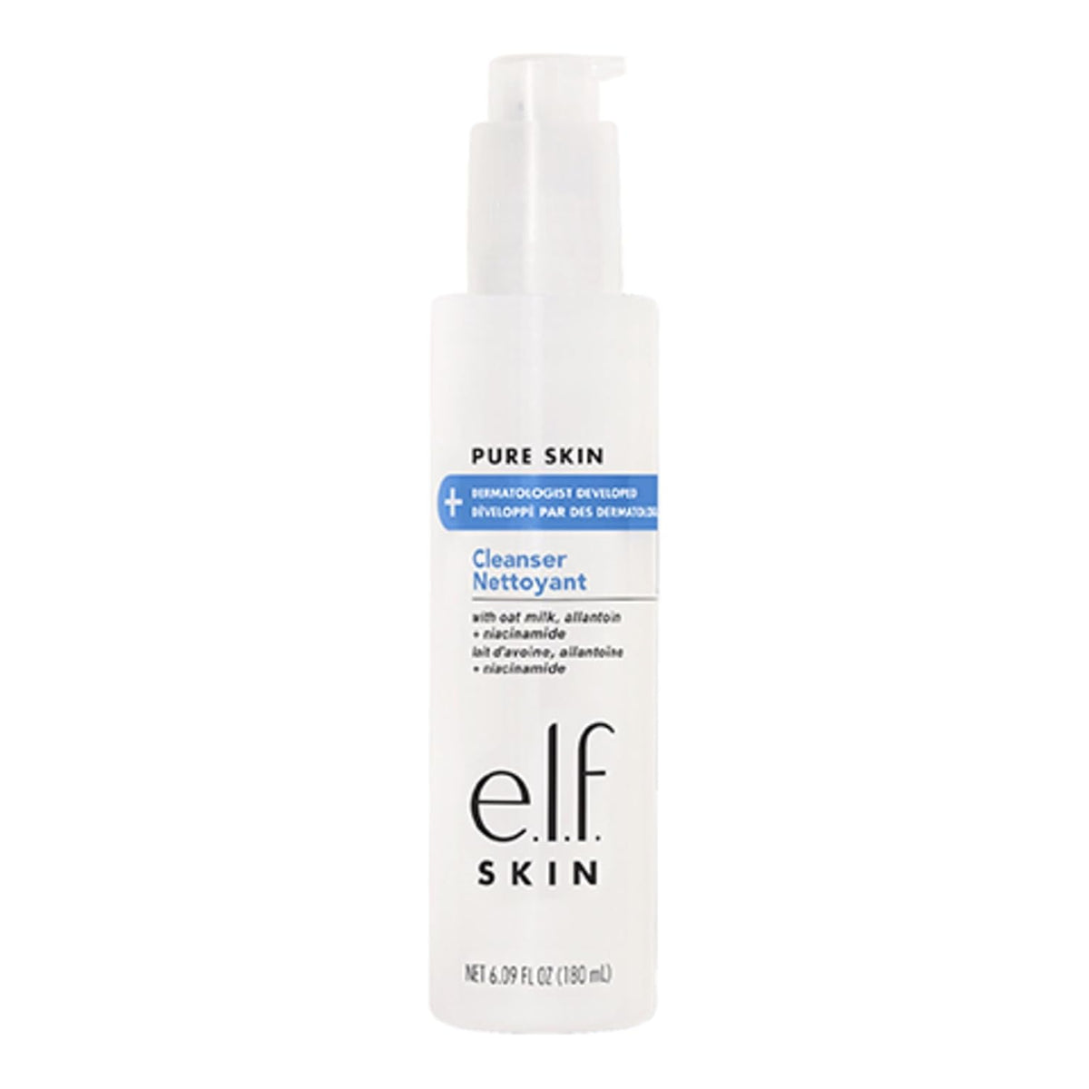 e.l.f. SKIN Pure Skin Cleanser, Non-Foaming Gentle Daily Face Wash For Sensitive Skin, Removes Impurities Without Irritation, Vegan & Cruelty-Free