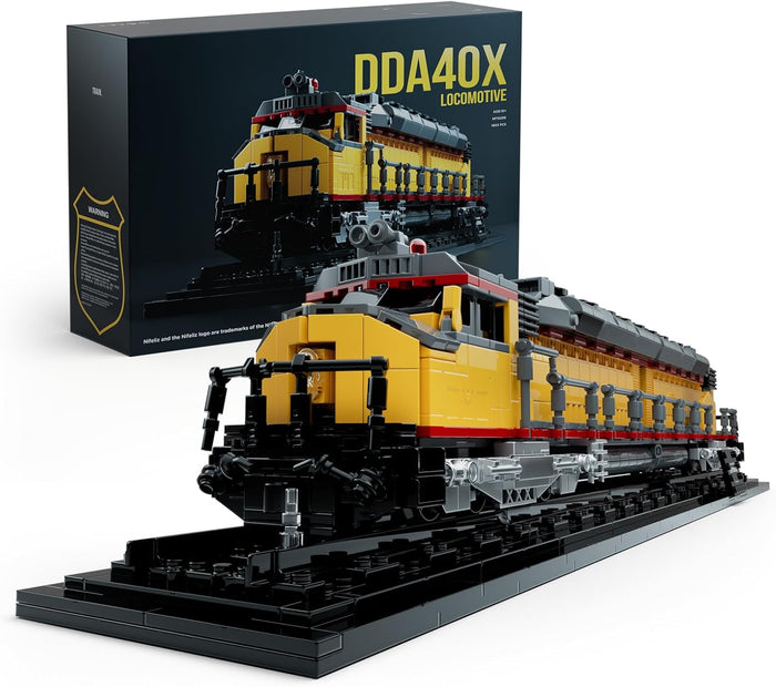 Nifeliz DDA40X Diesel Locomotive Building Set with Base, Train Building Toy Model for Adult Train Lovers, Ideal for Home Décor, Collectible Gifts (1603 PCS, NF10296)