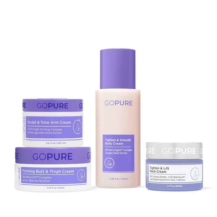 goPure - Body Confidence Set - Neck, Butt & Thigh, Arm and Belly Cream