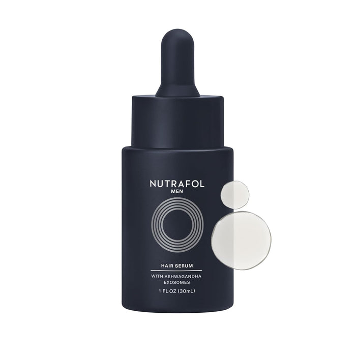 Nutrafol Men's Hair Serum, Clinically Tested to Support Visibly Thicker Hair and Scalp - 30mL