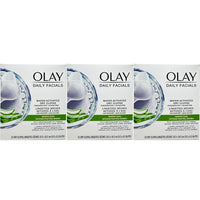 OLAY Daily Gentle Clean 5-in-1 Water Activated Cloths, 33 Count (Pack of 3)