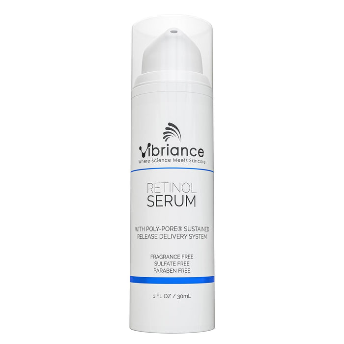 Vibriance Retinol Serum for Face - Reduces Appearance of Deep Wrinkles and Large Pores, Enhances Tone, Improves Complexion - Sensitive, Mature Skin Night Cream - 1 fl oz