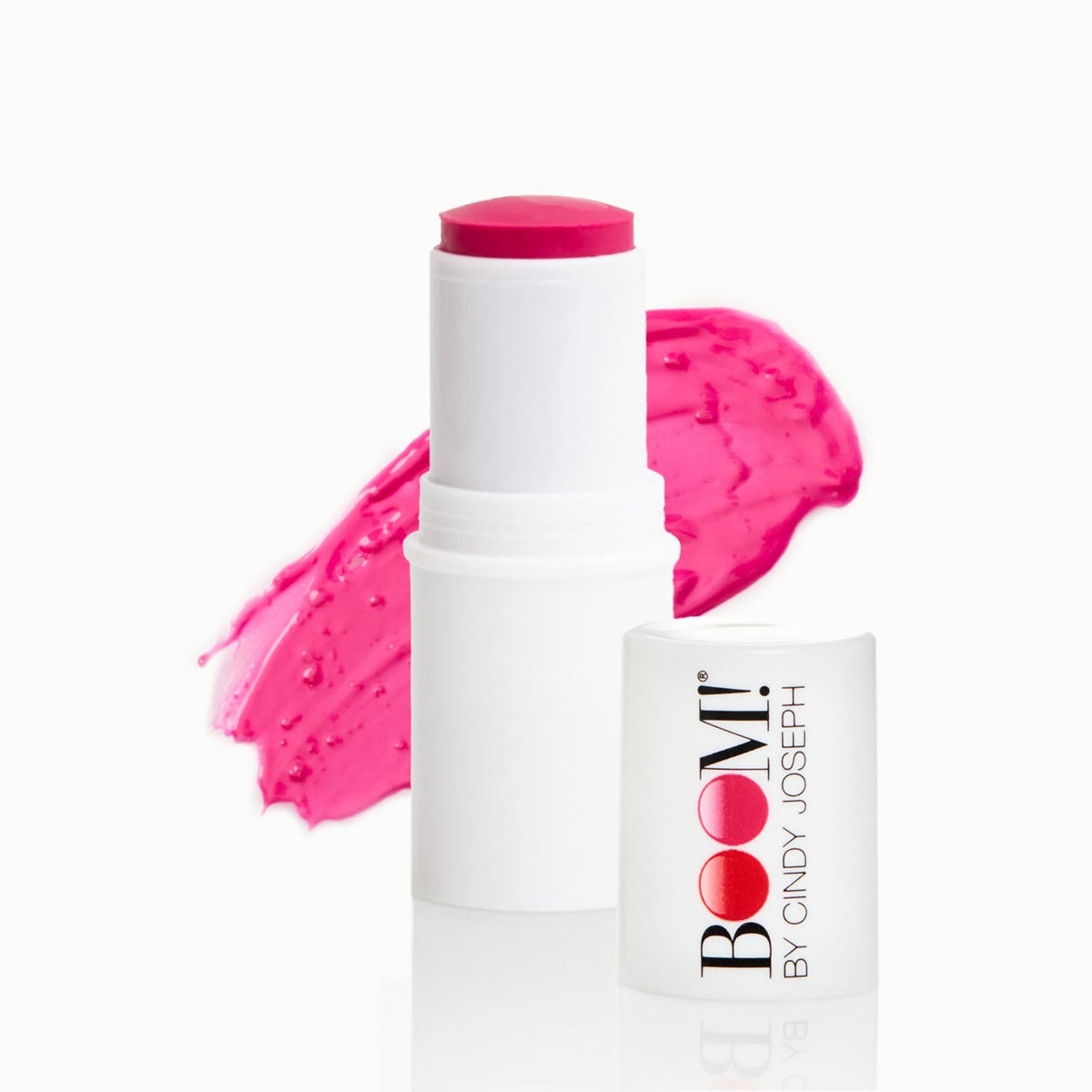 BOOM! by Cindy Joseph BoomStick Peony Pink - 3-in-1 Cream Blush Stick for Eyes, Lips & Cheeks