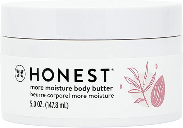 The Honest Company More Moisture Body Butter | Moisturizing Cream for Dry Skin | Vegan + Hypoallergenic | Shea Butter + Nourishing Oils | 5 oz
