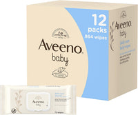 Aveeno Baby Wipes (Daily Care) - Pack of 12 (864 Wipes In Total) (Pack of 1)