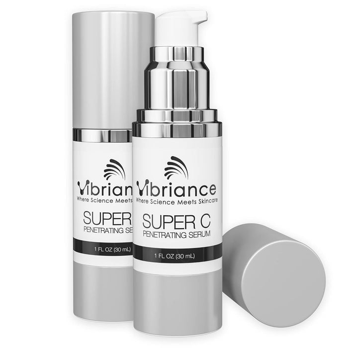 Vibriance Super C Serum for Mature Skin, Made in USA.Targets Age Spots, Wrinkles, 1 fl oz - Pack of 2
