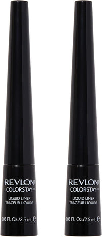 Revlon Liquid Eyeliner, ColorStay Eye Makeup, Waterproof, Smudgeproof (Pack of 2)