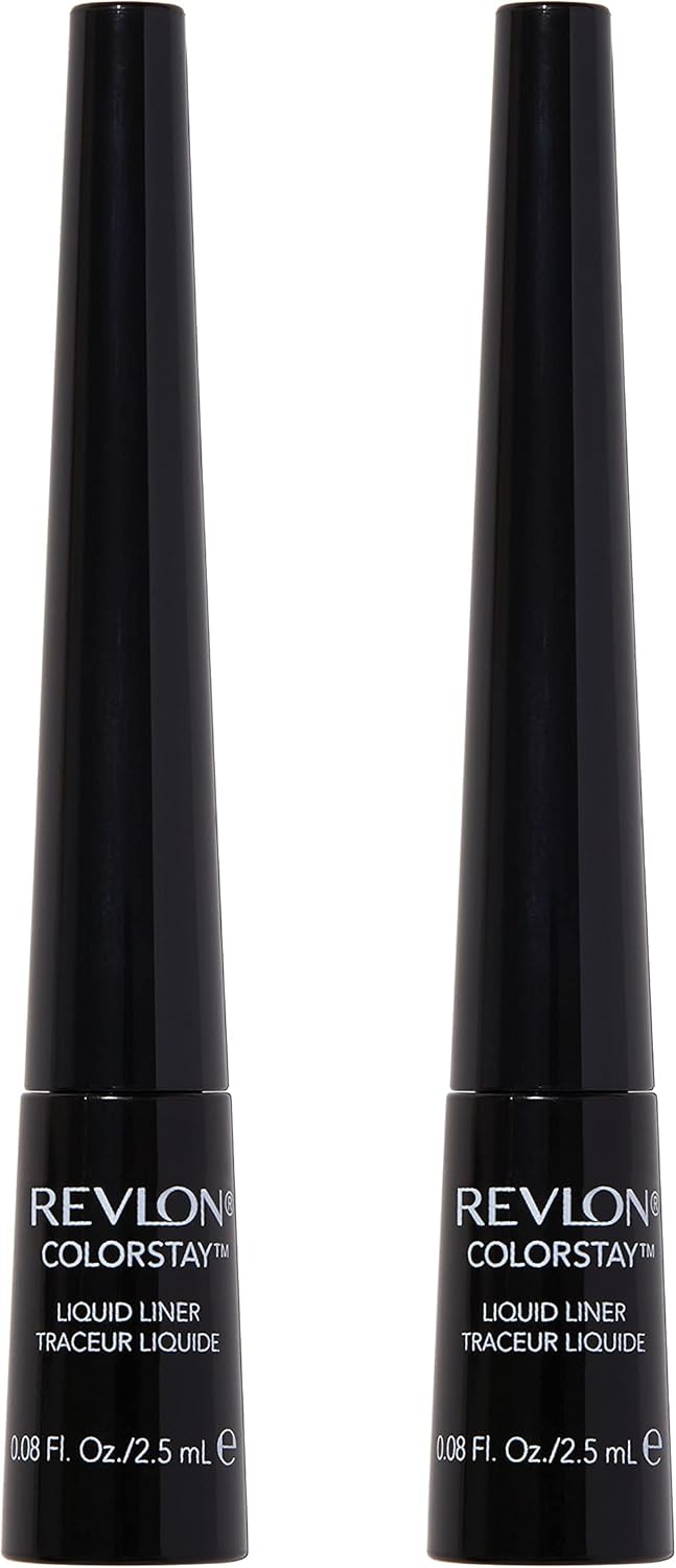 Revlon Liquid Eyeliner, ColorStay Eye Makeup, Waterproof, Smudgeproof (Pack of 2)