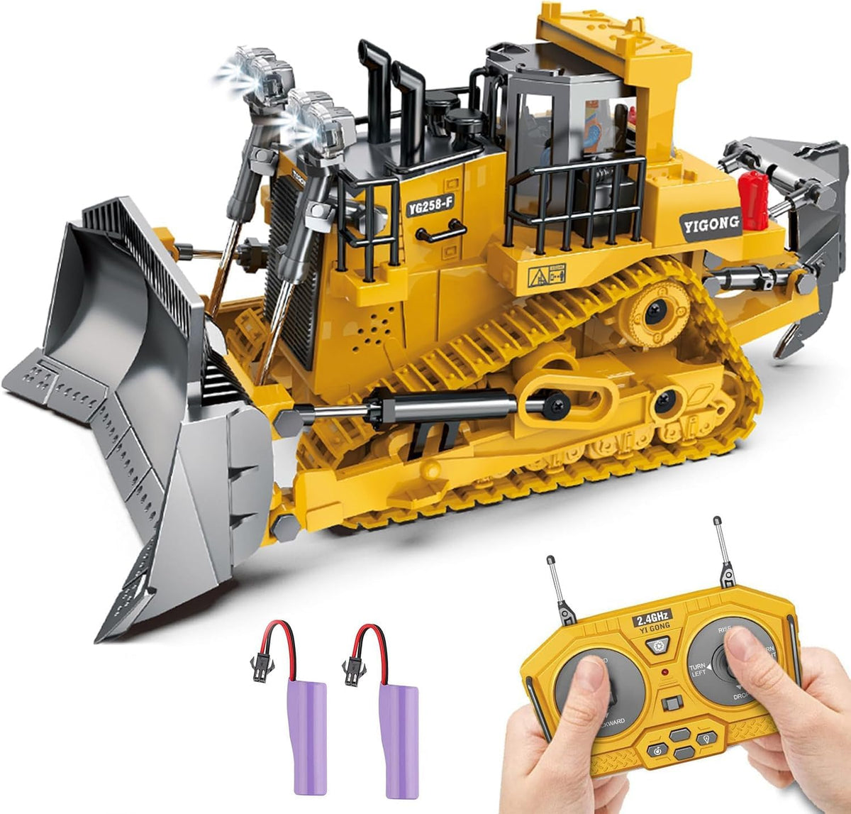 Bulldozer Toys for Boys,Construction Remote Control Bulldozer