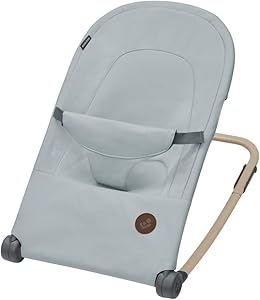 Maxi-Cosi Loa Baby Rocker, Ultra-Compact Fold, Lightweight Bouncer, Two Recline Positions, Portable Rocker with 100% Recycled Fabrics, 0 - Approx. 2 Years, 0-12 kg, Beyond Grey Brand: Maxi-Cosi