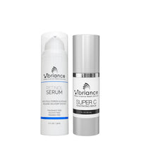 Vibriance Dynamic Duo Skincare Bundle | Super C Vitamin Serum, Retinol Skin Care Set - Age-Defying Day and Night Routine