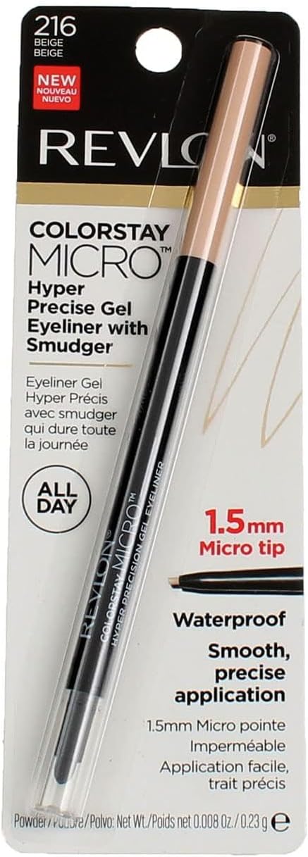 REVLON Colorstay Micro hyper Precision Gel Eyeliner, Waterproof, Long wearing, 0.009 oz, beige