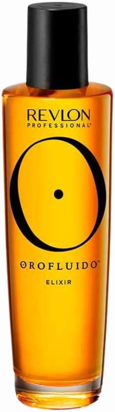 REVLON PROFESSIONAL Orofluido Argan Oil Elixir, 100 ml, Nourishing Leave in Hair Care with Argan Oil, Smoothing Hair Oil for Smooth, Shiny Hair, with Anti Frizz, Vegan