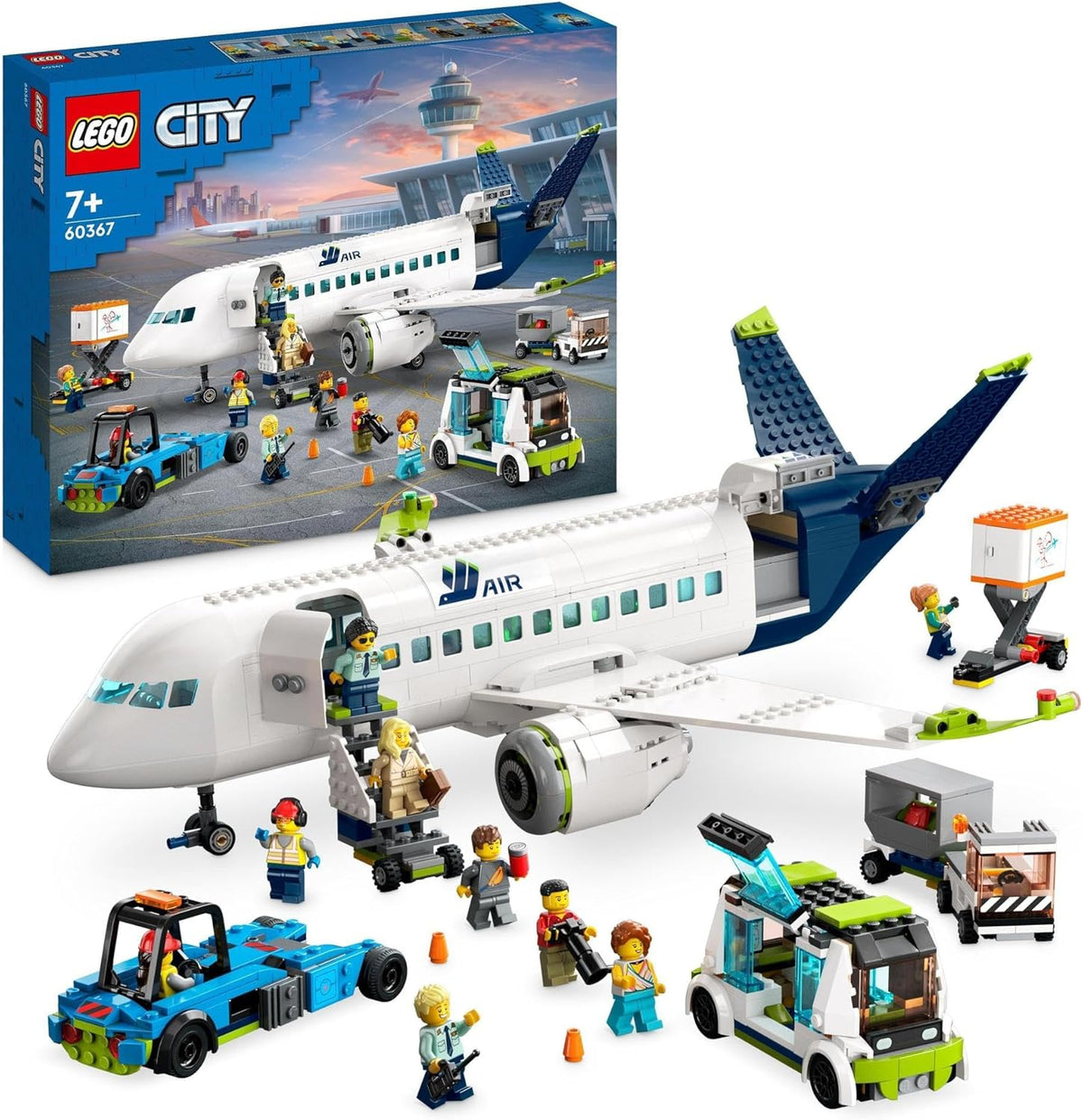 LEGO City Passenger Aeroplane Toy for 7+ Year Old Boys & Girls
