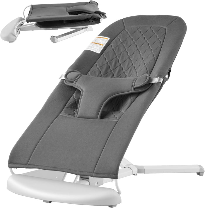 Baby Bouncer, Folding Bouncer Seat for Babies 0-9 Months
