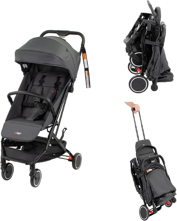 Mother's Choice Minny Ultra Compact Trolley Stroller, Mineral Grey