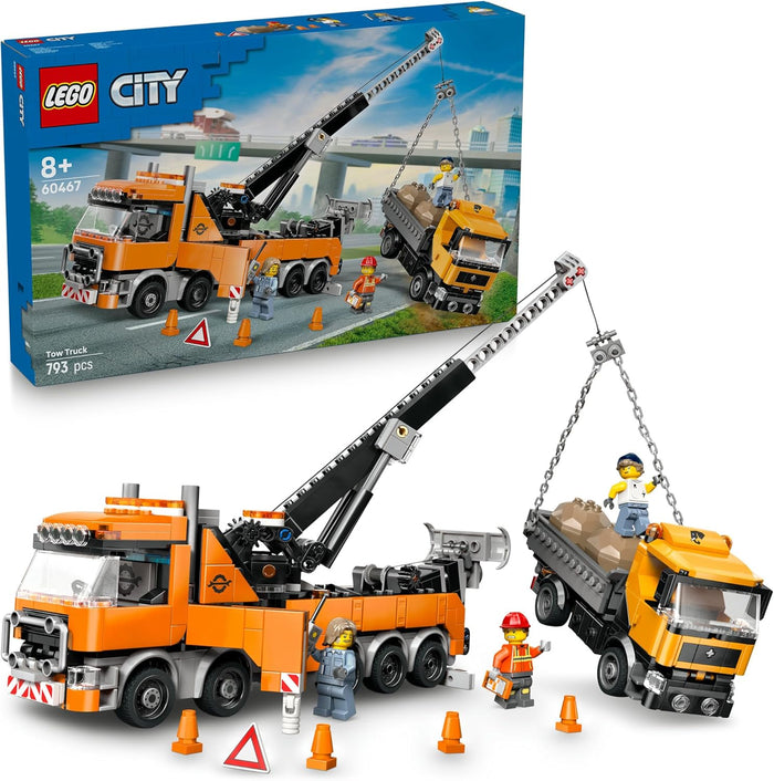 LEGO® City Heavy-Duty Recovery Tow Truck with Crane for Ages 8 and up