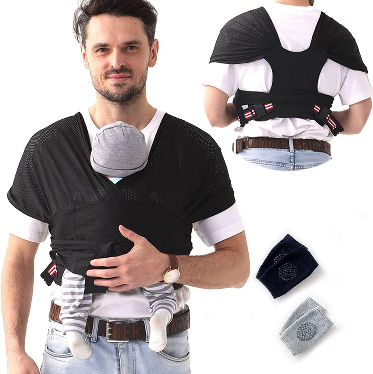 Baby Wrap Carrier Breathable Mesh Cool Summer Fabric Baby Carrier