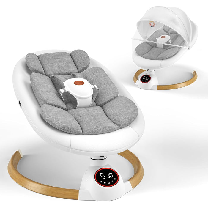 Baby Swings for Infants, Electric Baby Swing with 5 Speeds and Preset Lullabies, USA Product