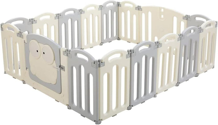 Keezi Baby Playpen, 16 Panels Babies Play Pen Toddlers Fence Yard