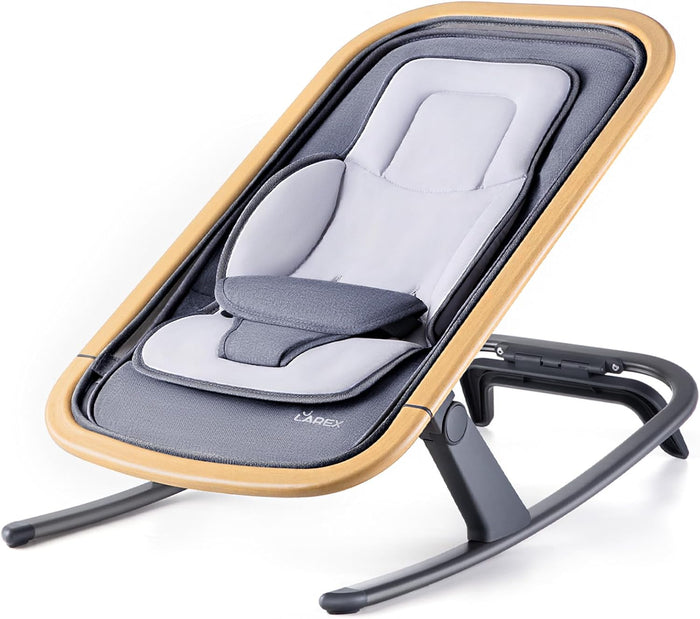 Baby Bouncer, Portable Bouncer Seat for Baby Rocker Chair Infant Bouncy Seat with 3-Point Harness, Infant 2-in-1 Rocker, 0-6 Months