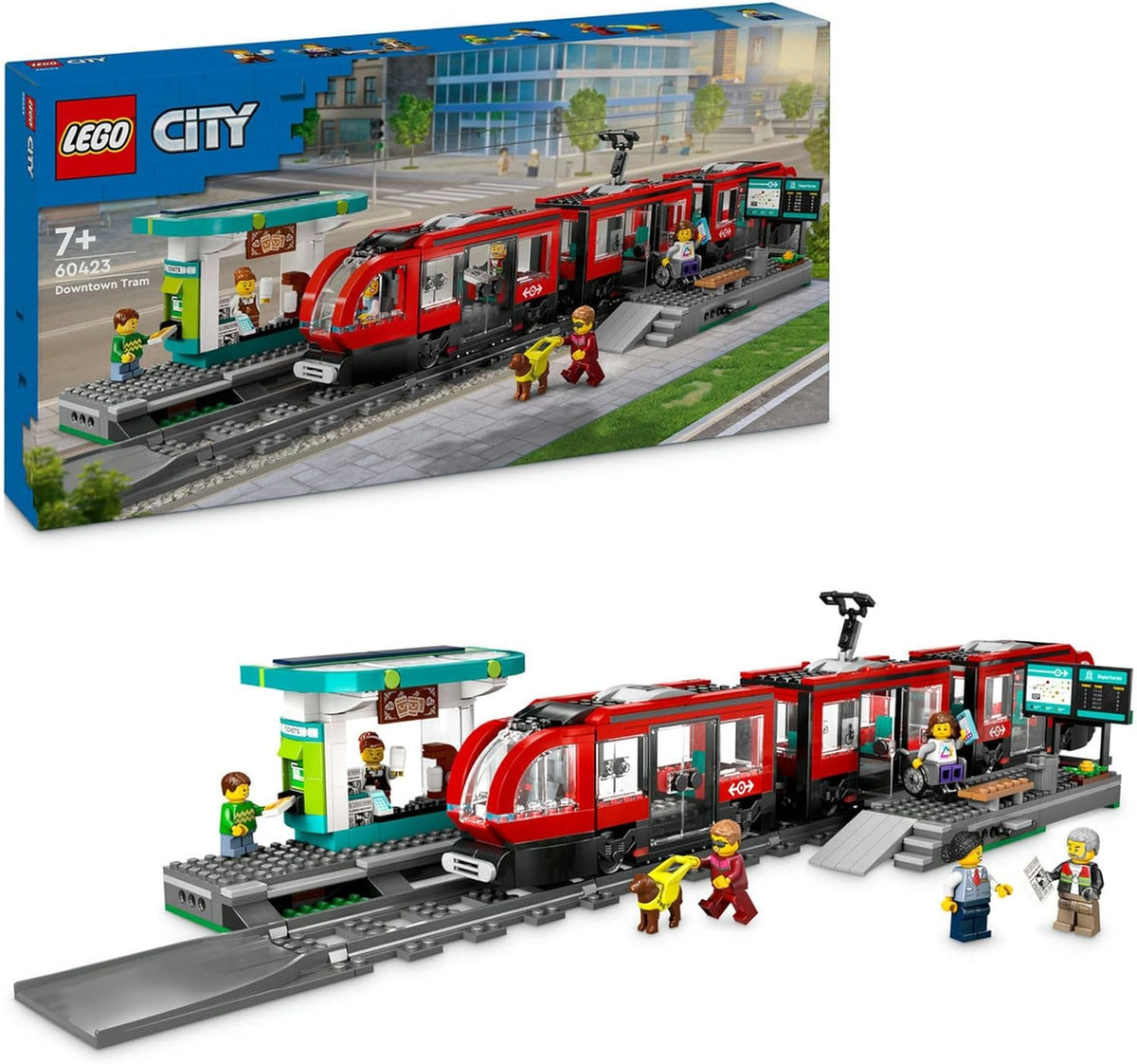 LEGO® City Downtown Tram and Station 60423  Aged 7 Plus