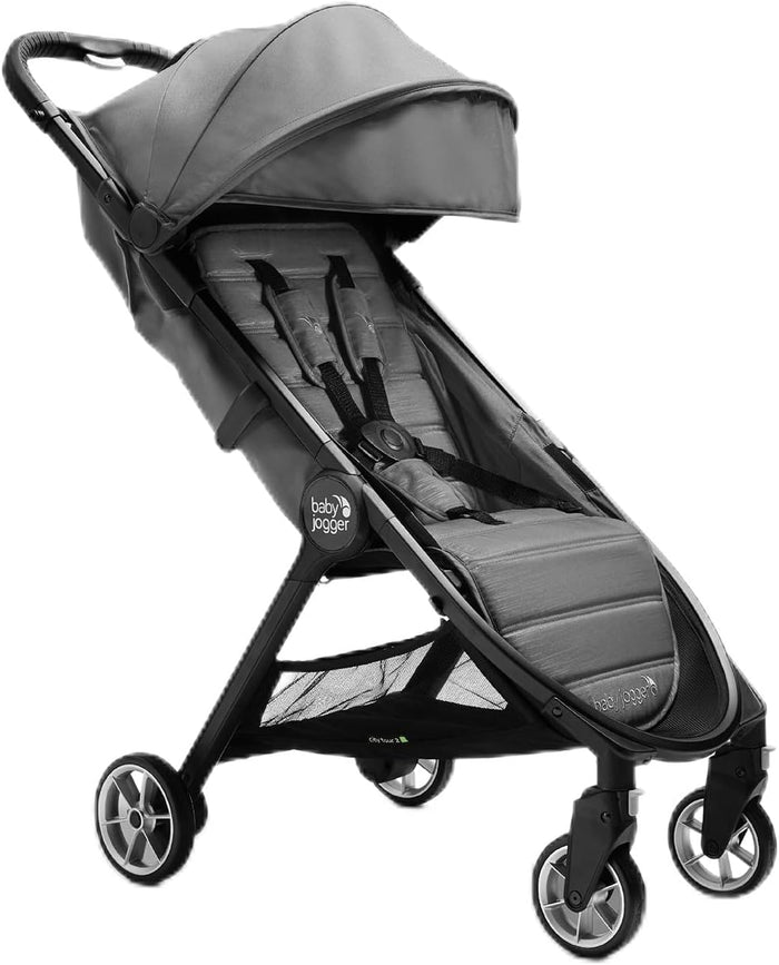 Baby Jogger City Tour 2 Stroller (Shadow Grey) - Prams & Strollers, Super Lightweight and Compact, one Handed fold, Travel Pram, Carry on Luggage, UV50+ Canopy