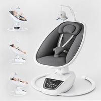 Baby Swings for Infants, Electric 3D-Motion Baby Swings with 7 Modes, 5-Point Harness, APP Control (7-33lbs)