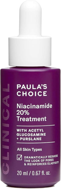 Paula's Choice CLINICAL 20% Niacinamide Vitamin B3 Concentrated Serum, Anti-Ageing Treatment for Discolouration and Minimising Large Pores, Fragrance-Free & Paraben-