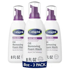 Cetaphil Pro Oil Removing Foaming Face Wash, Sensitive Skin, 8 fl oz, 3ct |
