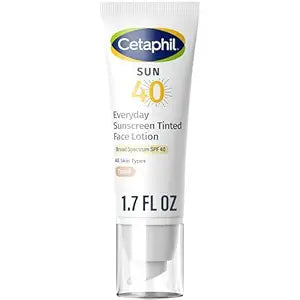 Cetaphil Tinted Mineral Face Sunscreen, SPF 40, Sensitive Skin, 1.7 fl oz |