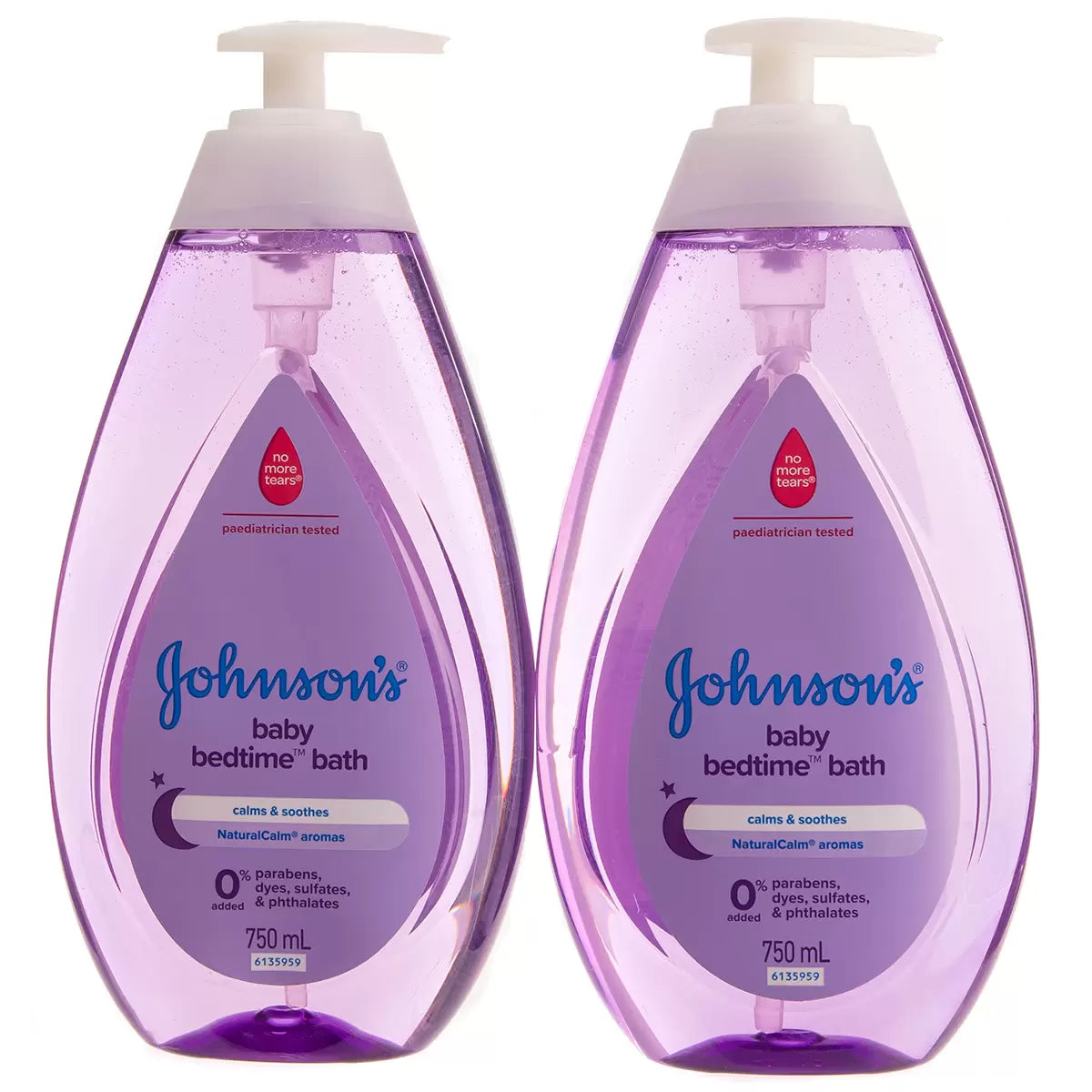 Johnson's Baby Bedtime Baby Bath 2 x 750ml