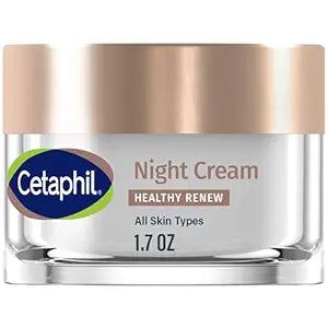 Cetaphil Healthy Renew Night Face Cream, Anti-Wrinkle, Peptides, 1.7 oz | Skin Tightening, Wrinkle Repair