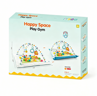 Baby Glide 2-in-1 Baby Play Gym & Ball Pit Activity Mat – Foldable Tummy Time Play Mat with 20 Ocean Balls, Hanging Toys, Soft Padded Play Mat for Newborns, Infants & Toddlers 0–3 Years