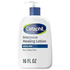 Cetaphil Intensive Healing Lotion with Ceramides 16 Oz For Dry, Rough, Flaky Sensitive Skin 24-Hour Hydration Fragrance, Paraben & Gluten Free
