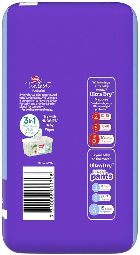 Huggies Ultra Dry Nappy Pants for 15 Plus Kg Boys (Pack of 24)