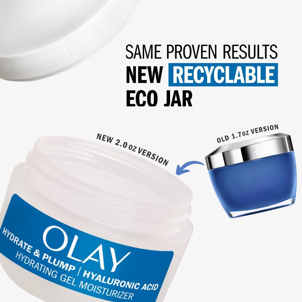 Olay Hylauronic Acid Face Mousturizer, Plump & Hydrate, Fragrance-Free