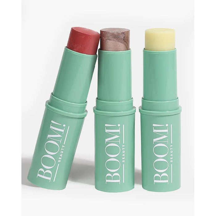 Boomstick Trio ® Rose Nude 3 Pack Cream Blush Makeup - Rose Nude Blush Stick