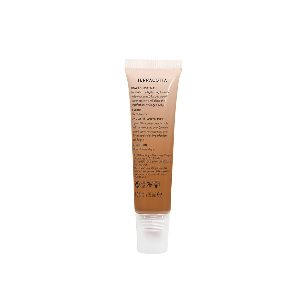 Honest Beauty Honestly Bright Eyes Tinted Eye Cream | Terracotta, 0.5 fl oz