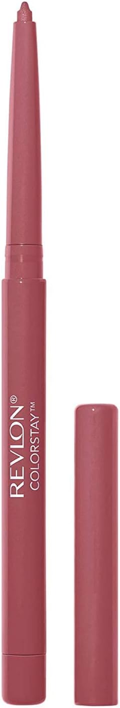 Revlon Colorstay Lip Liner Makeup with Built-in-Sharpener, Longwear Rich Colors, Smooth Application, 703 Mink, 0.01 oz