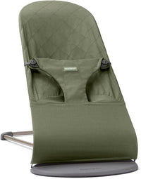 BabyBjörn Bouncer Bliss, Woven, Classic Quilt, Dark Green
