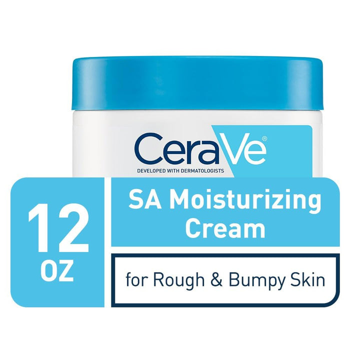 CeraVe Moisturizing Cream with Salicylic Acid, Exfoliating Body Cream with Lactic & Hyaluronic Acid